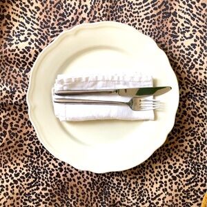 4 x Leopard Print Square Placemats
